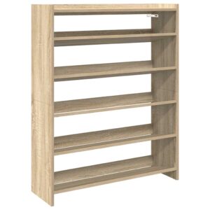 Scarpiera Rovere Sonoma 80x25x100 cm in Legno Multistrato