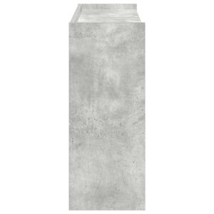 Scarpiera Grigio Cemento 80x25x62 cm in Legno Multistrato