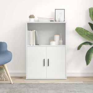 Libreria Bianca 60x24x85 cm in Legno Multistrato