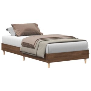 Giroletto senza Materasso Rovere Marrone 90x200cm in Truciolato
