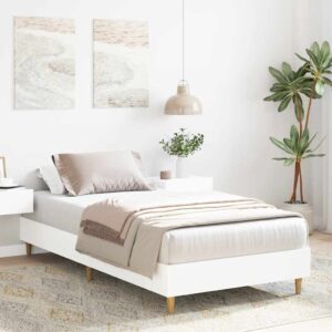 Giroletto senza Materasso Bianco 75x190 cm in Legno Multistrato