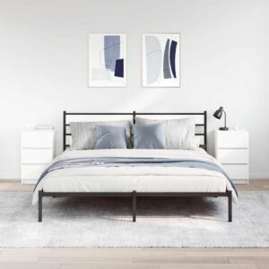 Comodini con 3 Cassetti 2 pz Bianco 39x35x65 cm