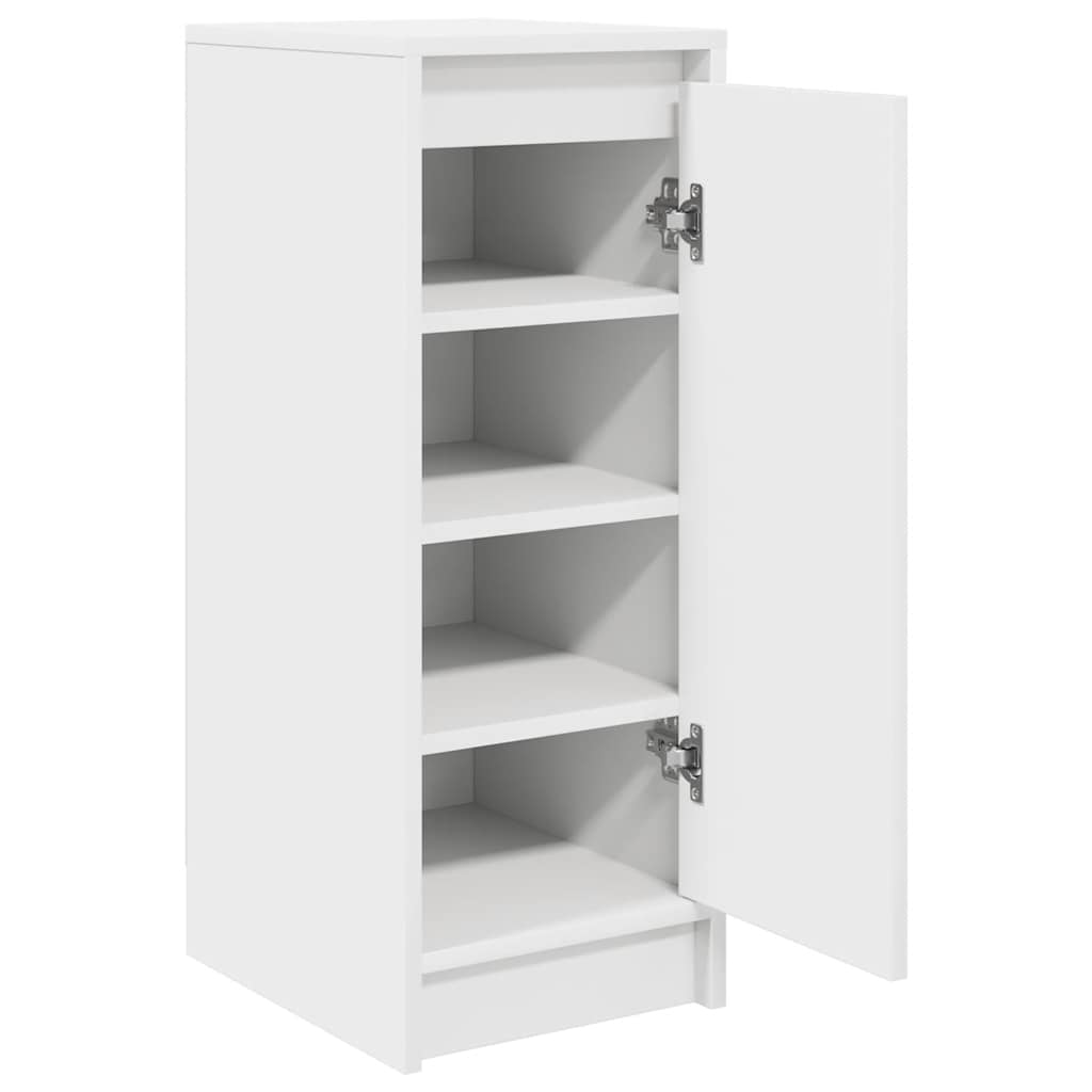 Scarpiera Bianca 29,5x34x76 cm in Legno Multistrato