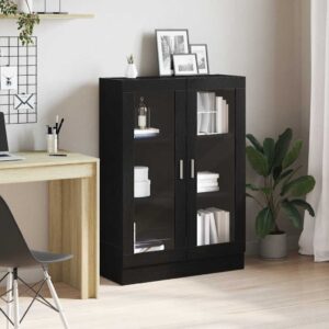 Libreria Rovere Nero 82,5x30,5x115 cm in Legno Multistrato