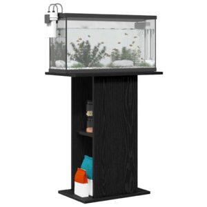 Supporto per Acquario 60,5x36x72,5cm Multistrato Rovere Nero