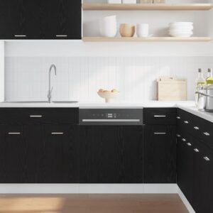 Pannello Lavastoviglie “Lyon” Rovere Nero 60x1,5x67 cm