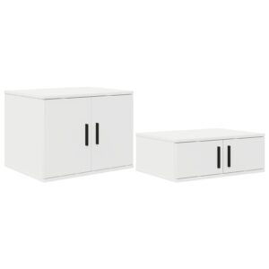 Armadio da Stoccaggio Bianco 108x41x40 cm in Legno Ingegnerizzato