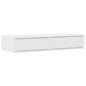 Cassetti per letto bianchi 100x36,5x16,5 cm in legno ingegnerizzato