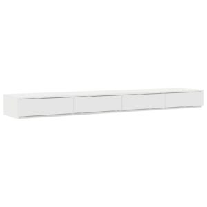 Cassetti per Letto Bianco 200x36,5x16,5 cm Legno Ingegnerizzato