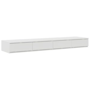 Cassetti per Letto Bianco 140x36,5x16,5 cm Legno Ingegnerizzato