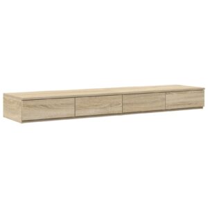 Cassetti per Letto Rovere Sonoma 160x36,5x16,5 cm in legno ingegnerizzato