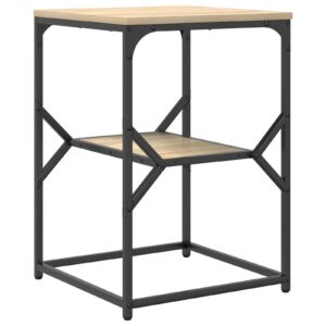 Tavolo laterale in rovere Sonoma 41x40x60 cm in legno stratificato