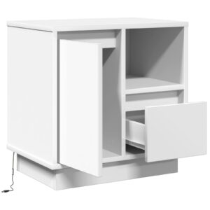 Comodino  con LED Bianco 50x34,5x50 cm