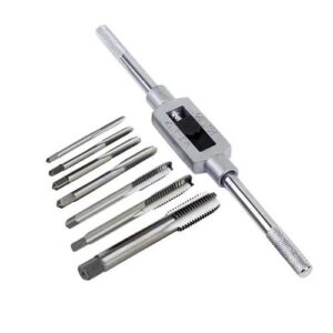 Set filettatura metrica maschi giramaschi kit 8 pz HSS M3-M12 - UT 10 SM00