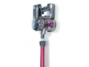 Aspirapolvere 22V Lithium Rosa - batteria ricaricabile agli Ioni di litio da 2200 mAH che diventa aspirabriciole portatile - 3 livelli di Filtrazione - Spazzola motorizzata con luci al LED e Kit di accessori in dotazione