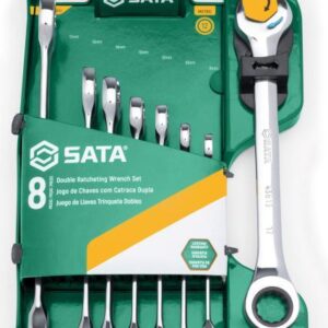 Set chiavi metriche a doppio cricchetto 8 pz
