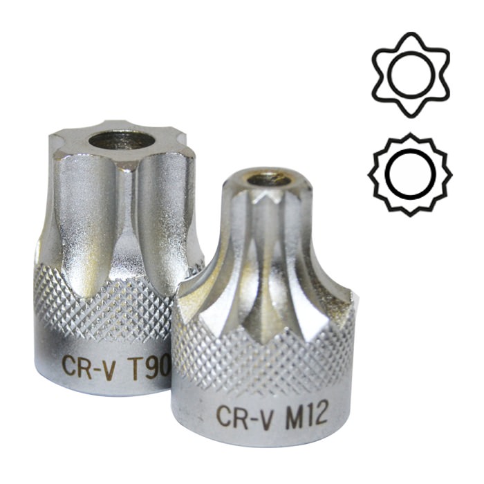 INSERTO TORX 1/2"  ANTI-MANOMISSIONE T60