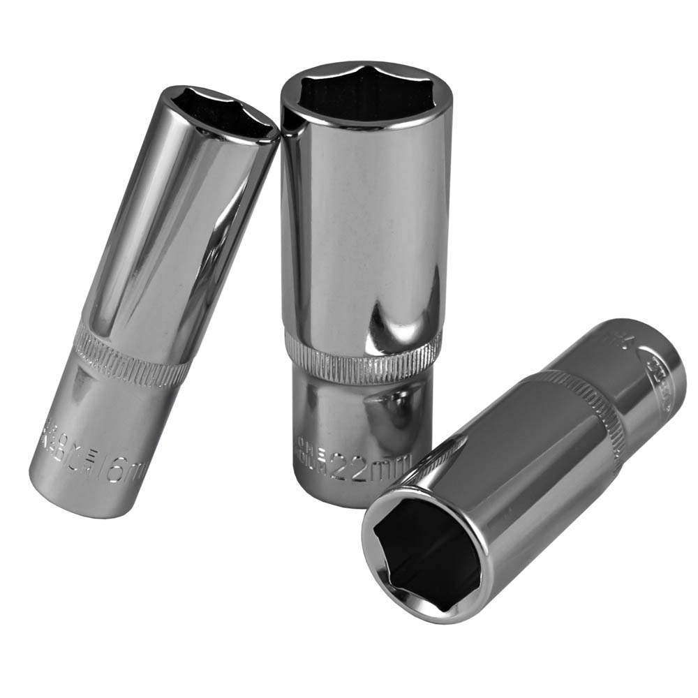 BUSSOLE V 1/2" 75MM LUNGHE , 17MM CROMATA