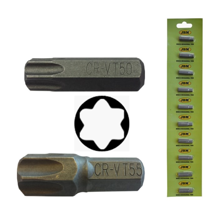 M8 ALLEN TORX PUNTA T40, CROMATA