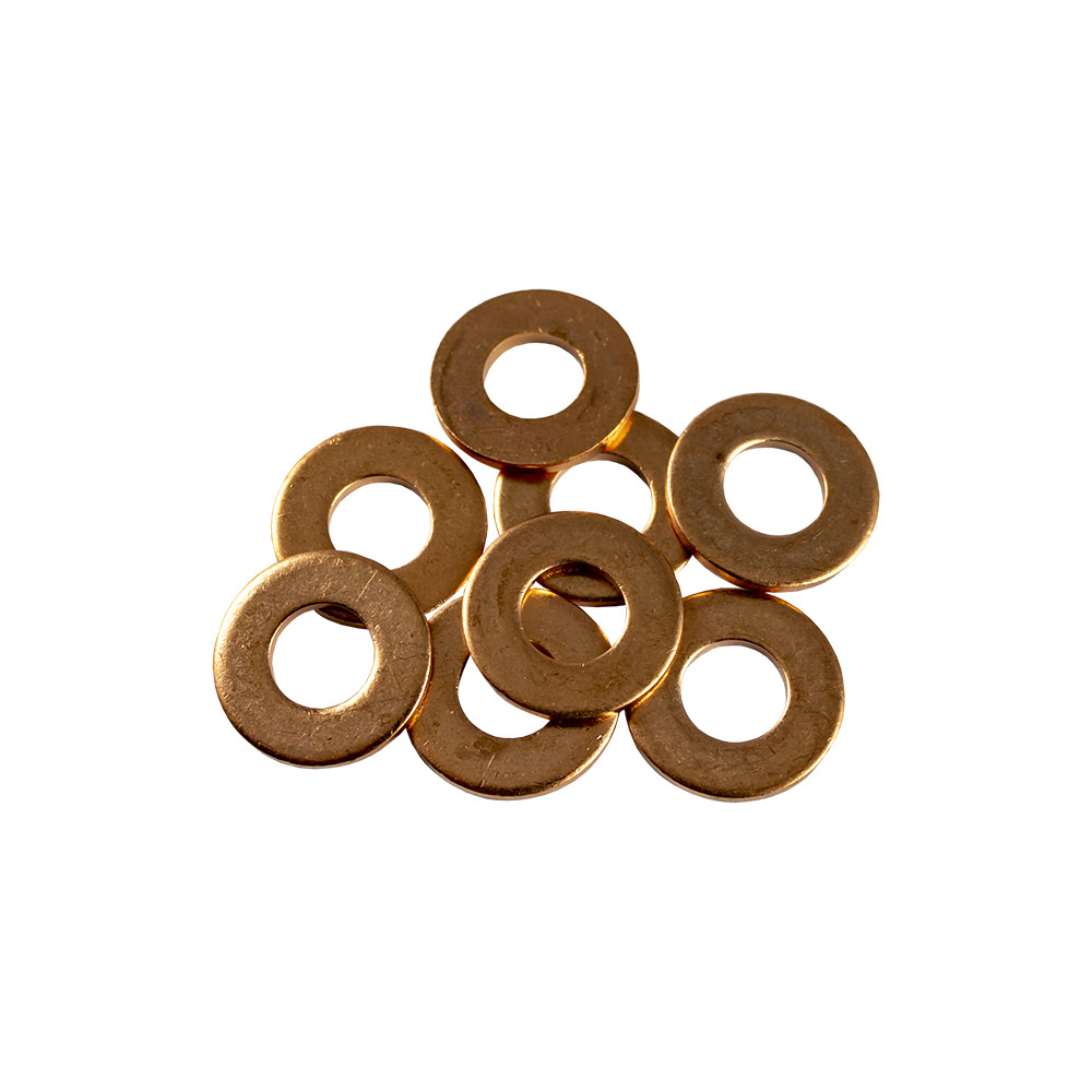 RONDELLE IN RAME PER INIETTORE, 50 PZ.(16,0 X 7,5 X 1,5MM)
