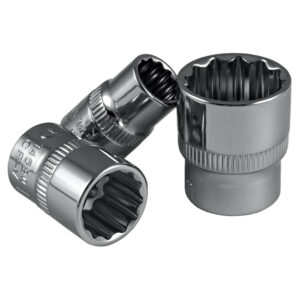 BUSSOLE POLIGONALI 3/8" , 13MM, CROMATA