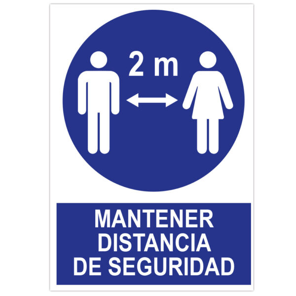 POSTER FORMATO A3 "MANTENERE LA DISTANZA DI SICUREZZA"