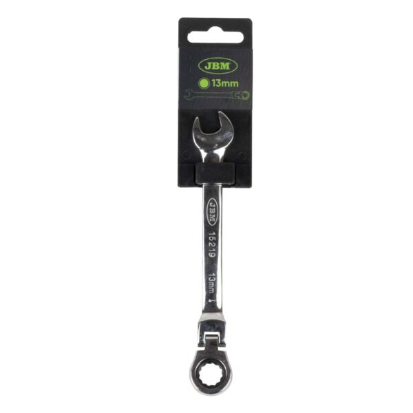 CHIAVE COMBINATA CON TESTA FLESSIBILE 13 MM - CON RIVESTIMENTO A SPECCHIO
