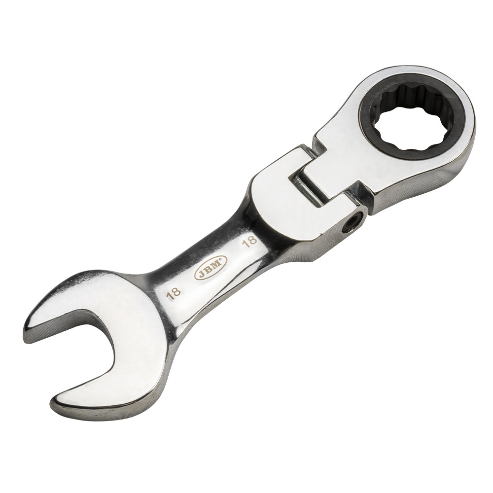 CHIAVE COMBINATA SNODATA CORTA CON CRICCHETTO - 14 MM