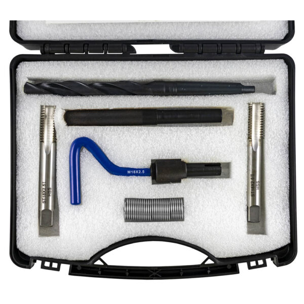 SET DI RIPARAZIONE FILETTI CON INSERTI HELICOIL M18X2,5