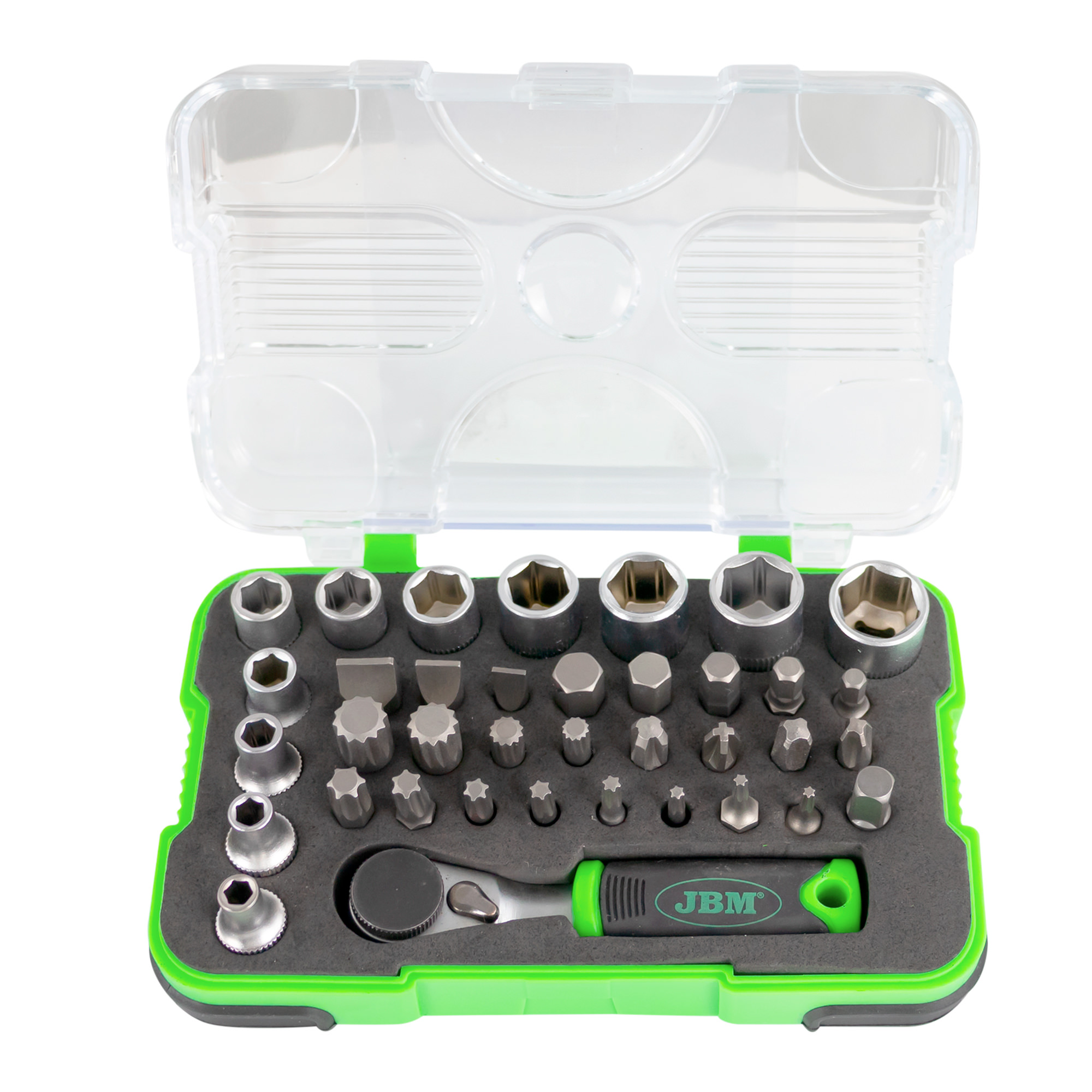 VALIGETTA CON 37 PEZZI E CRICCHETTO MINI DA 1/4"