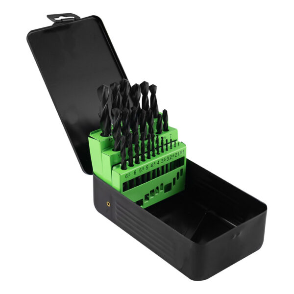 SET DI PUNTE AD ELICA HSS 4241, 1-13 MM, NERO