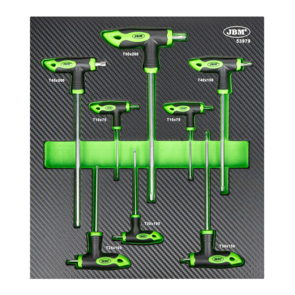 SET DI 8 CHIAVI TORX A "T" IN MODULO