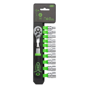 CRICCHETTO 72 DENTI CON BUSSOLE ESAGONALE 1/4”