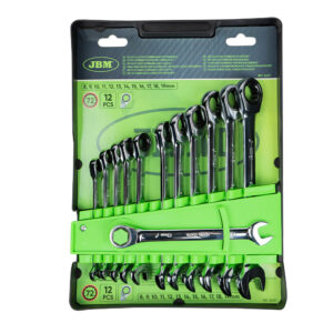 SET DI 12 CHIAVI COMBINATE A CRICCHETTO