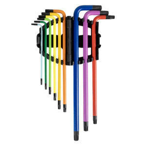 SET DI 9 PEZZI DI CHIAVI TORX EXTRA LUNGHE, VERNICIATE A COLORI