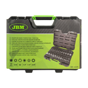 VALIGETTA CON BUSSOLE E PUNTE TORX / TORX PLUS DA 77 PEZZI