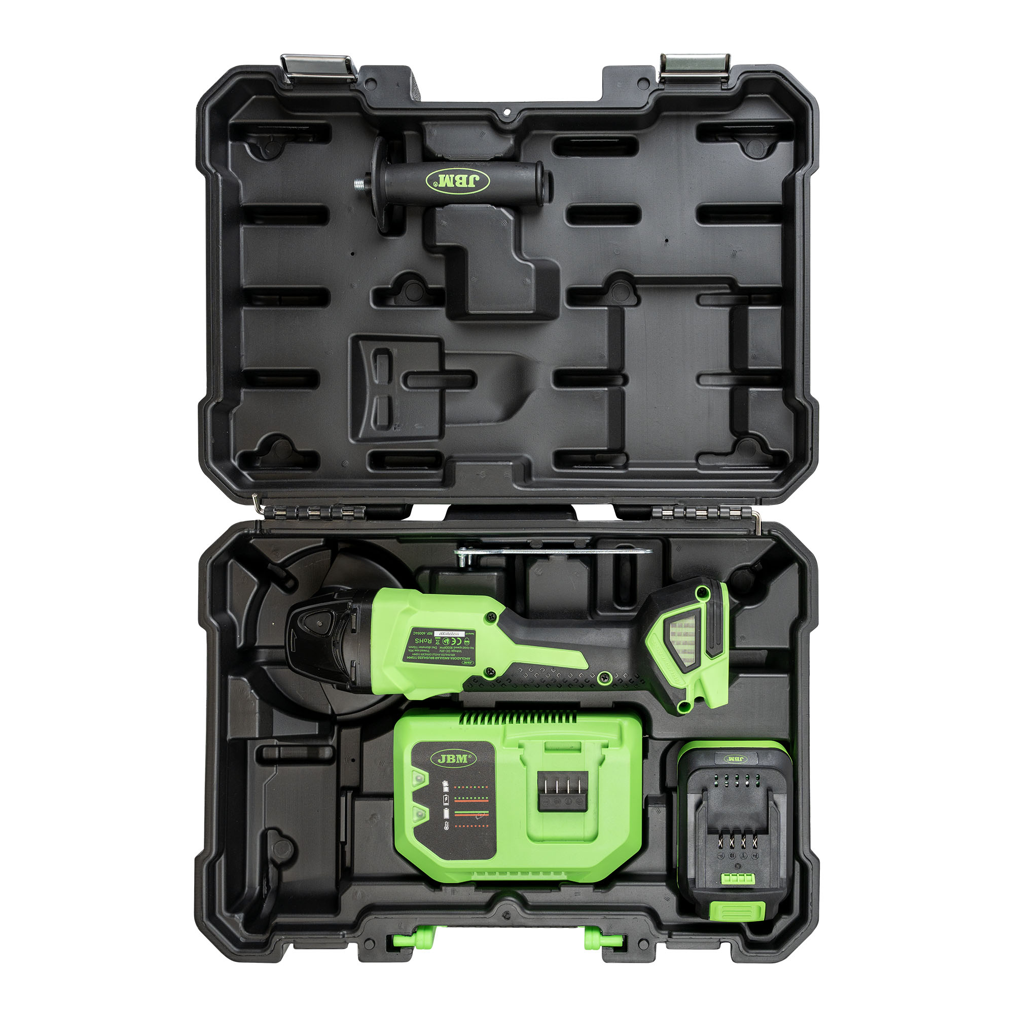 SMERIGLIATRICE ANGOLARE 115MM BRUSHLESS A BATTERIA CON CUSTODIA