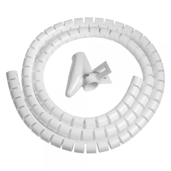 VULTECH SN21505 - CANALINA AVVOLGICAVO BIANCA 1.5 MT