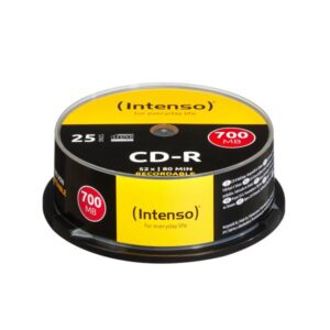 CD-R 700 MB 52x 80 Min 25 Pezzi 1001124