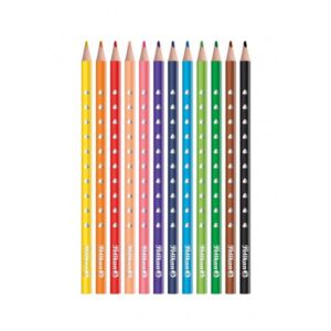 Dreikant-buntstifte Silverino Dnn, 12er Kartonetui Lnge: 175 Mm, Minenstrke: 3.0 Mm, Dnner Schaft, - 1 Stck (700634)