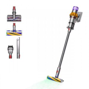 V15 Scopa Ricaricabile senza Sacco 2 in1 Potenza 600 W Colore Nichel / Giallo
