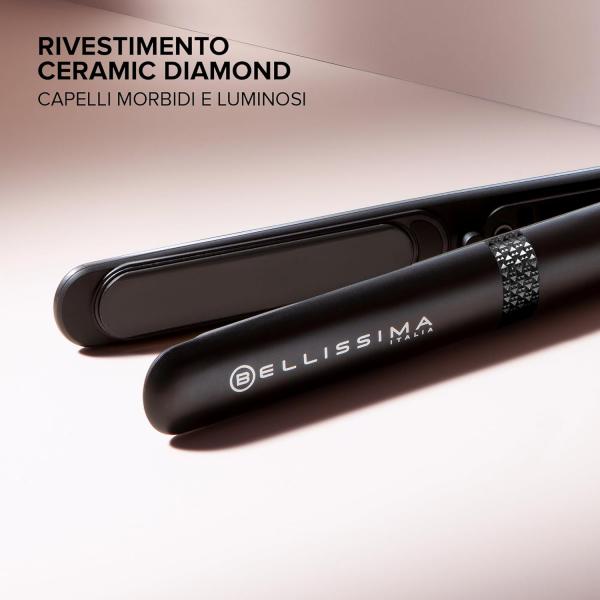 Piastra per Capelli Bellissima Creativity 11874 in Ceramica Diamond Potenza 50 W Colore Nero