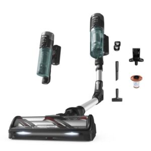 Scopa Ricaricabile Senza Sacco Potenza 150 AW Colore Alluminio Verde