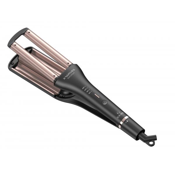X-Waves Keration, ideale per creare Beach Waves, Massima Protezione Cheratina Capelli, Tecnologia Micro Glitt, Anti Crespo, Per Capelli Forti e Luminosi, Temperatura Regolabile, Riscaldamento Istantaneo, Display LED, Cavo Lungo 3 metri