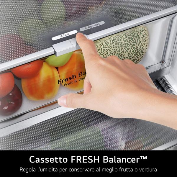 Frigorifero Combinato GBV7280CEV Multi Air Flow Total No Frost Classe C Capacità Netta 387 Litri Colore Nero