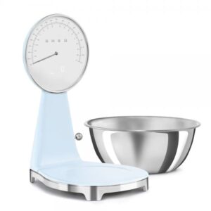 Bilancia da Cucina Elettronica KSF01PBWW con Capacità Massima 5 kg Display LCD Colore Acciaio Inox / Blu