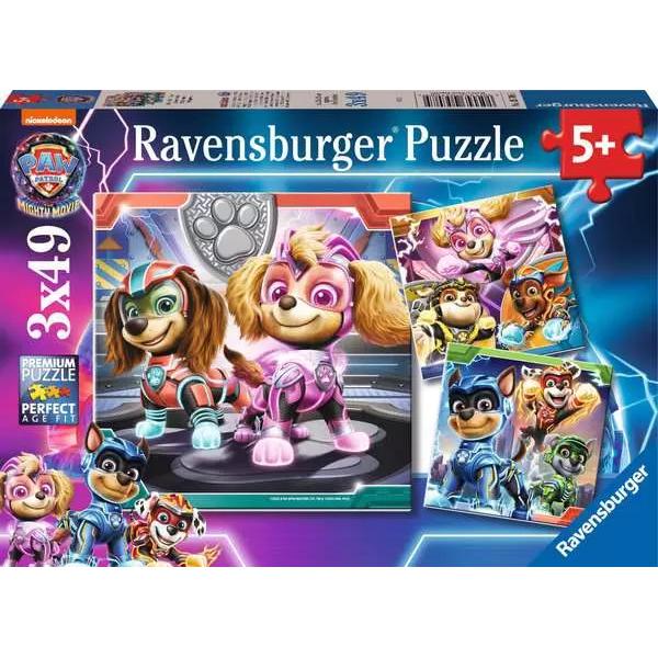 Ravensburger - Puzzle 3x49 Paw Patrol The Mighty Movie
