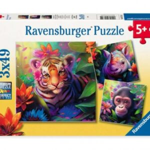 Ravensburger - Puzzle 3x49 Jungle Babies