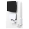 Ergotron Befestigungskit (vertikaler Hub) - für LCD-Display / PC-Ausrüstung - Steh-Sitz-Sysetm - weiß - Bildschirmgröße: bis zu 61 cm (bis zu 24 Zoll)