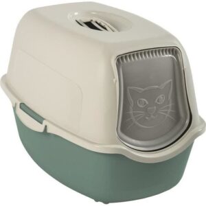 Toilette - Verde acqua e bianco (PP riciclato) - 56 x 40 x 39 cm